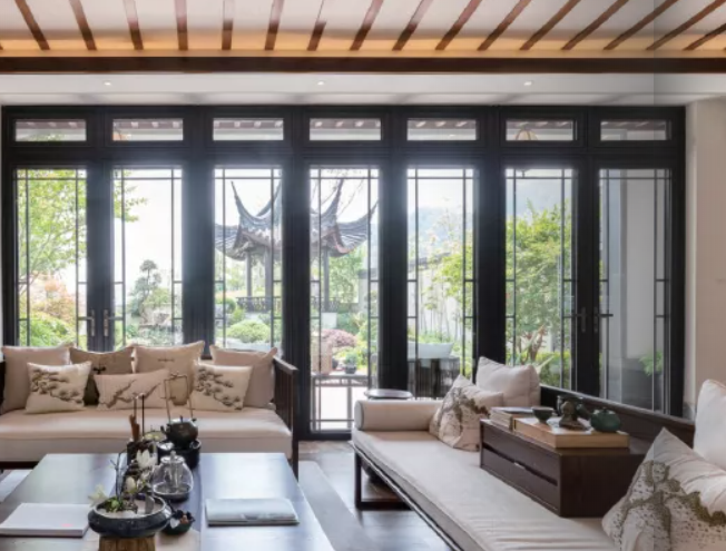 65中式仿古平开