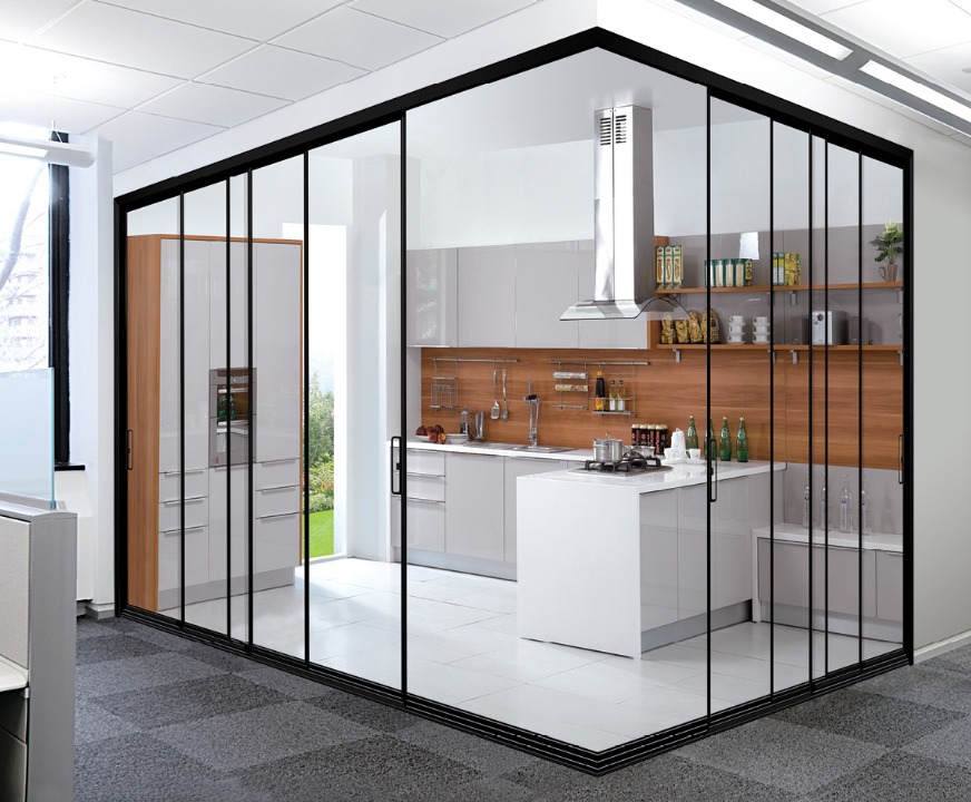 极窄对碰推拉门1