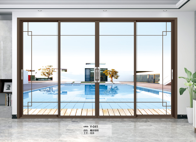 窄边对开推拉门1